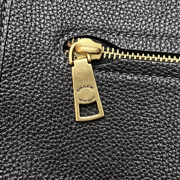 Coach Chaise Black Crossbody Bag with Gold Accents C8483 - Picture 14 of 16